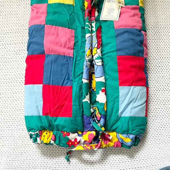 Yankee Lady Creations Vermont Baby Bunting Colorful Animal Quilted Blanket NOS - Picture 5 of 10